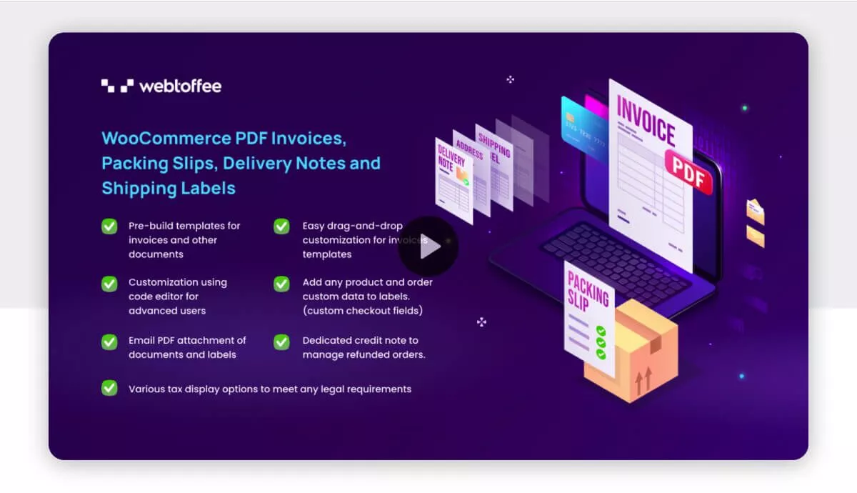 WooCommerce PDF Facturas, albaranes, notas de entrega y etiquetas de envío