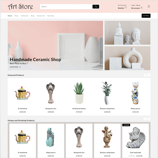 7 cele mai bune teme WordPress pentru site-uri web Craft și Handmade 2 art craft theme 22