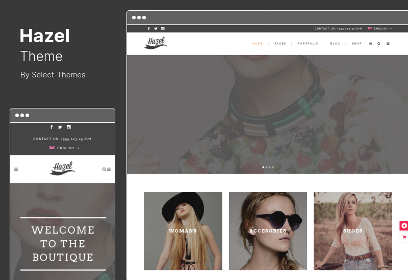 Hazel Theme — креативная мультиконцептуальная тема WordPress