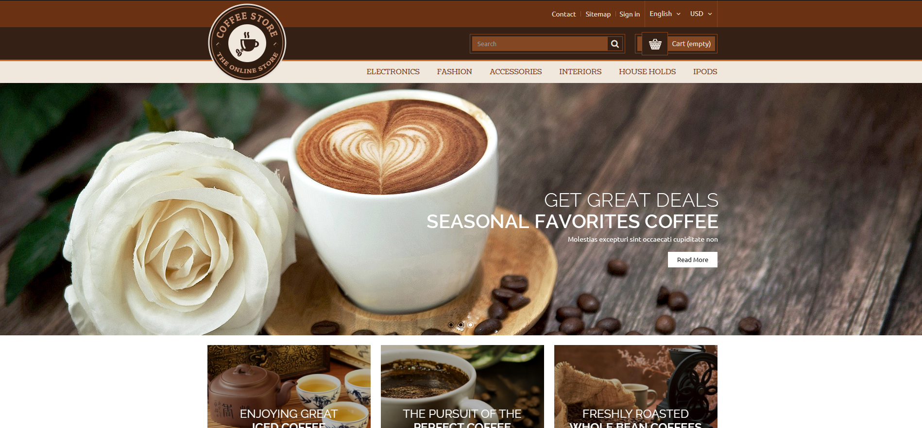 Temas de Prestashop para restaurantes de comida y café