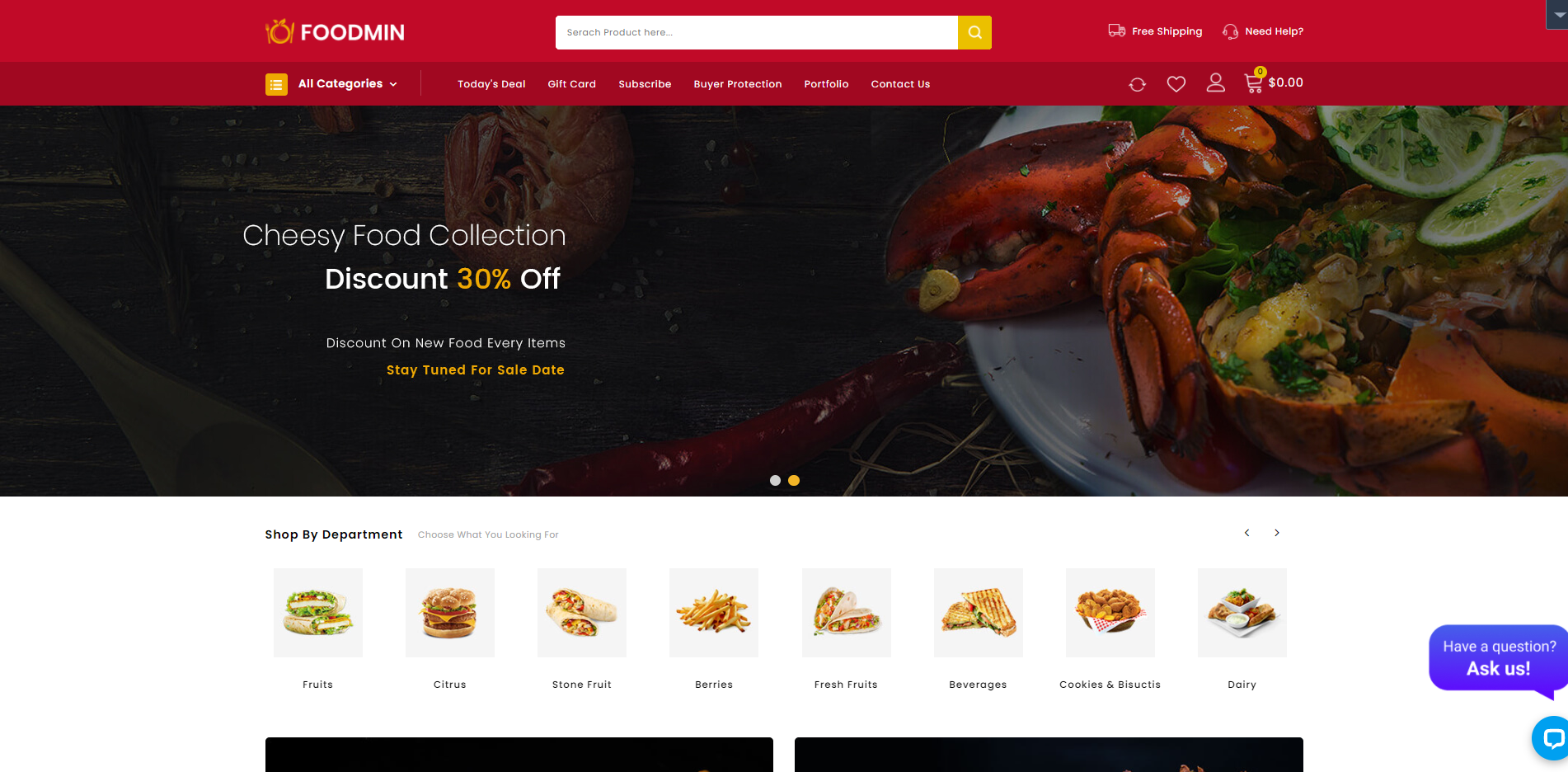 Foodmin - Temas de Prestashop para restaurantes de comida