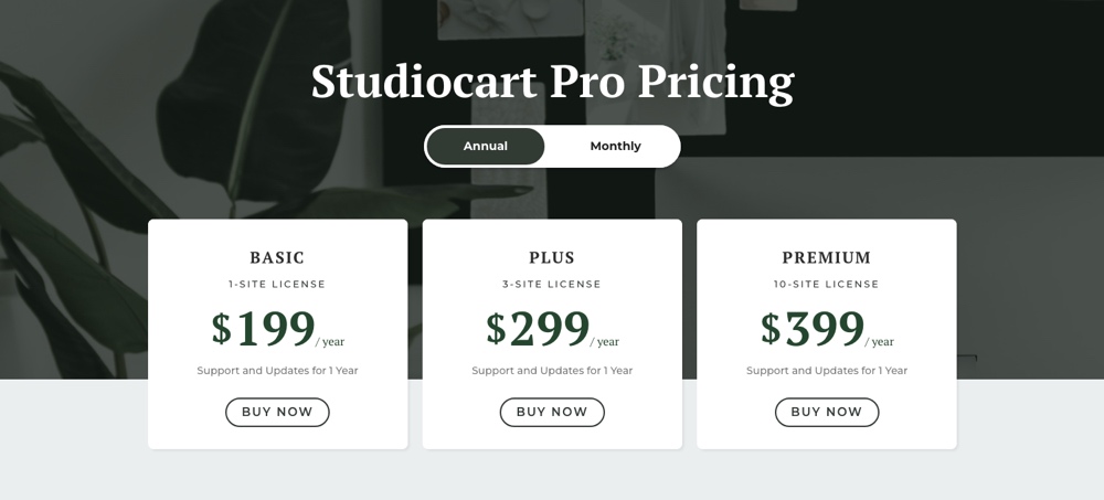 Цены на Studiocart Pro