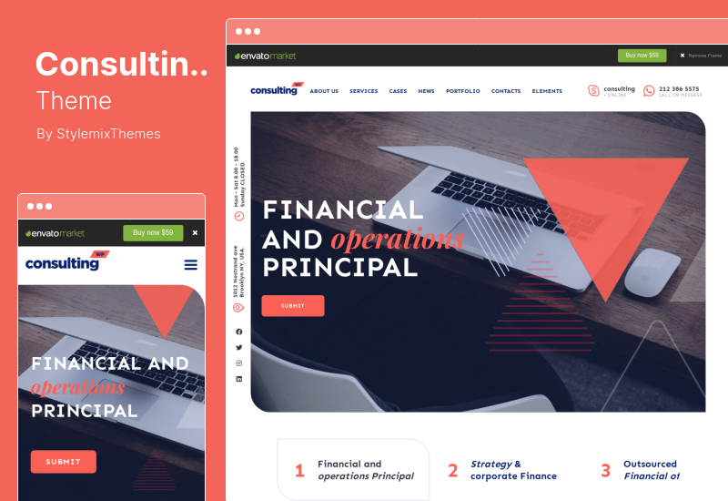 Tema Konsultasi - Tema WordPress Bisnis, Keuangan