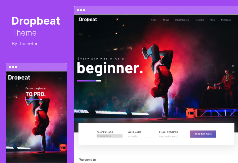 Dropbeat Theme - Tema WordPress Studio Tari Kreatif