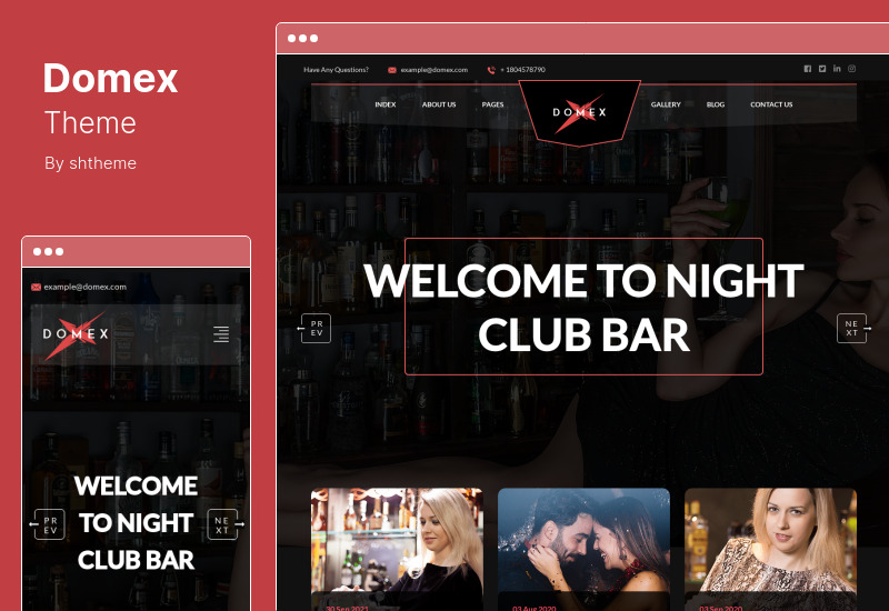 Tema Domex - Tema WordPress Klub Malam