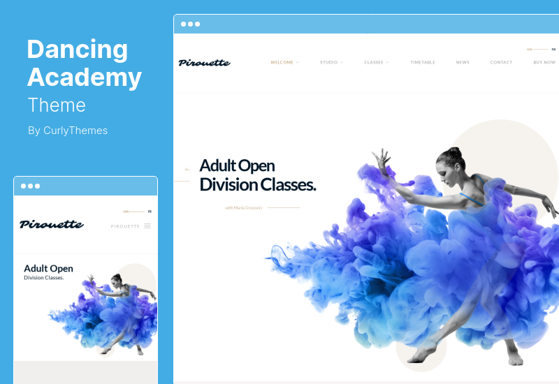 Tema Dancing Academy - Tema WordPress Dansa