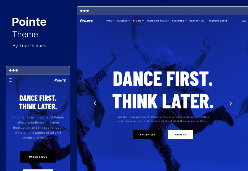 Pointe Theme - Tema WordPress Dance Studio