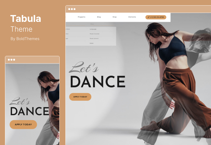 Tabula Theme - Tema WordPress Sekolah Seni, Musik & Bahasa