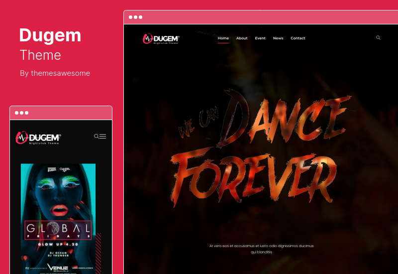Tema Dugem - Tema WordPress Klub Malam Dansa