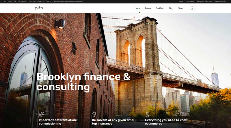 Los 5 mejores temas de WordPress para préstamos que más inspiran confianza 2 PrimeInvest Finance WordPress Theme
