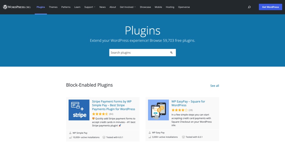 Integrações WordPress para Stripe & Square