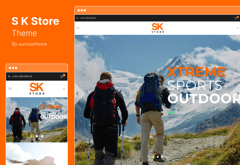 SK Store Theme - 响应式运动和运动员 WordPress 主题