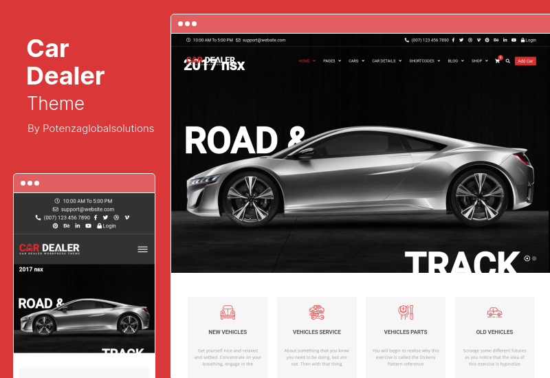 カーディーラーのテーマ - 自動車向けレスポンシブ WordPress テーマ