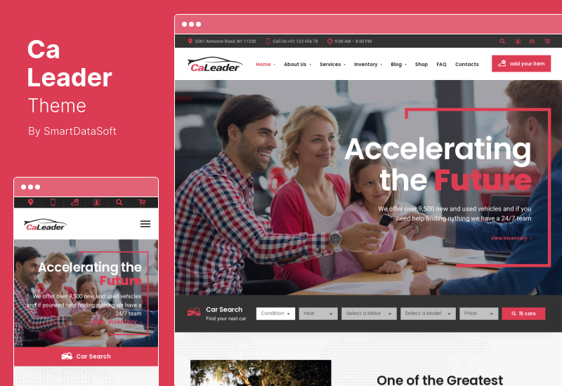 CaLeader テーマ - カーディーラーの WordPress テーマ