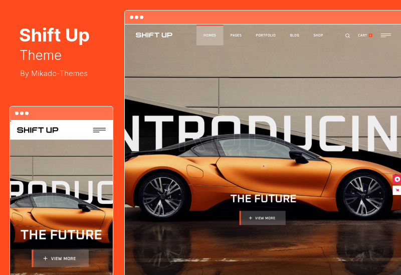 ShiftUp テーマ - 車の修理と自動車サービスの WordPress テーマ