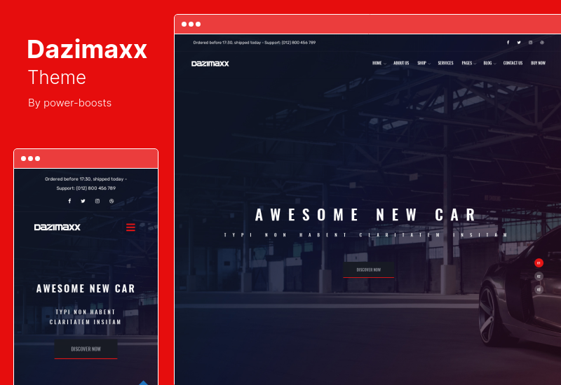 Dazimaxx テーマ - カーディーラー WordPress テーマ