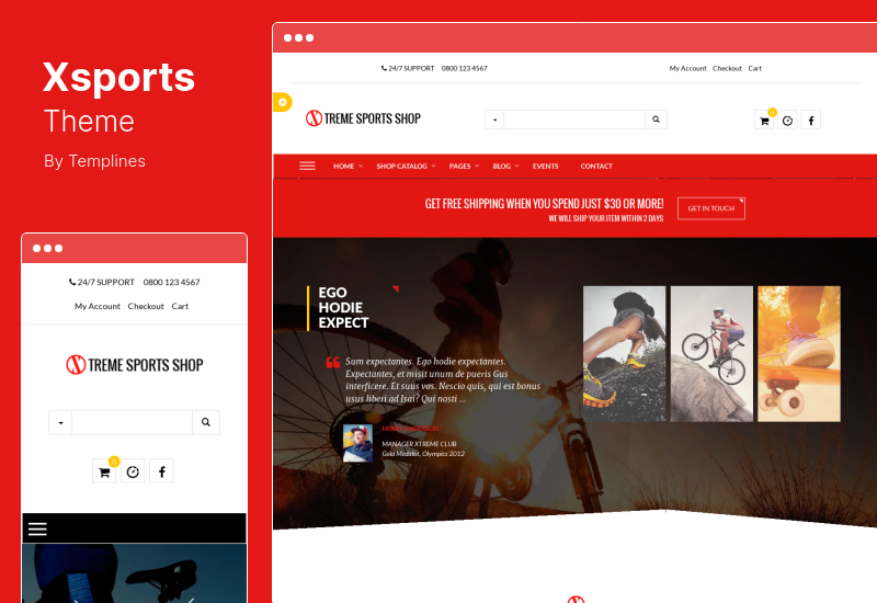 Xsports テーマ - Xtreme Sports ワードプレスのテーマ