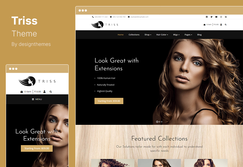 Triss 主题 - 美容化妆品店 WooCommerce 主题