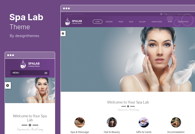 Spa Lab 主题 - 美容院 WordPress 主题