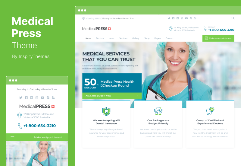 MedicalPress 主题 - 健康 WordPress 主题