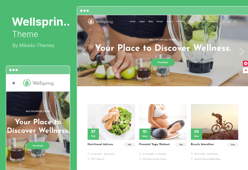 Wellspring 主题 - 健康、生活方式和健康 WordPress 主题