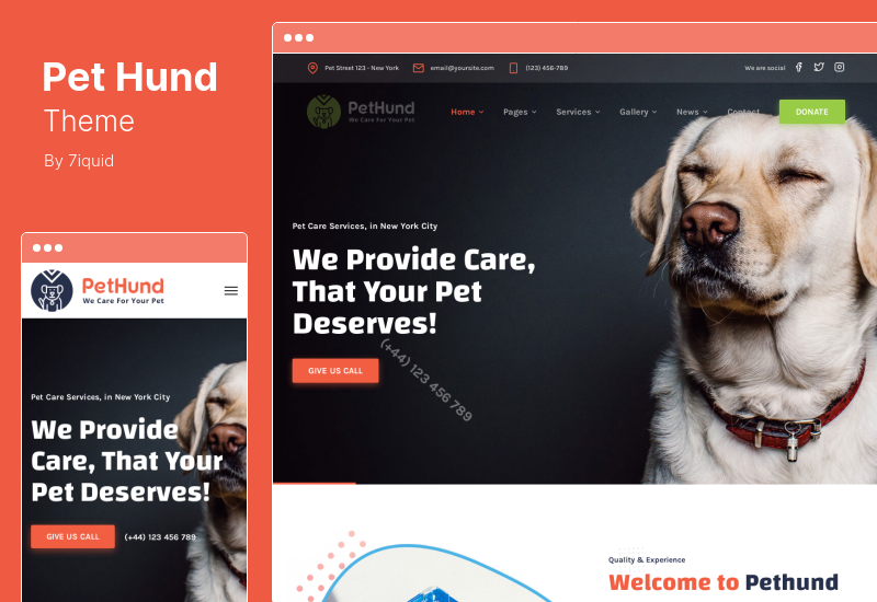 Tema Pet Hund - Tema WordPress per negozio di animali e veterinario