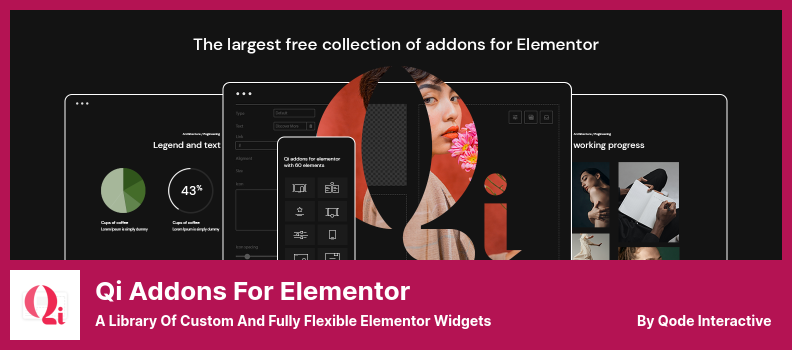 用于 Elementor 插件的 Qi 插件 - 自定义且完全灵活的 Elementor 小部件库