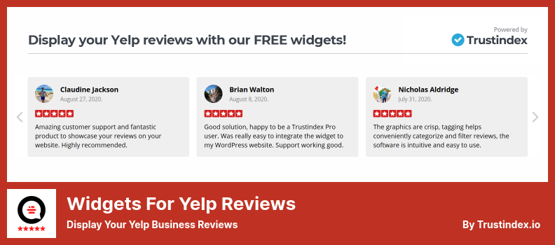 Yelp 评论插件的小部件 - 显示您的 Yelp 商业评论