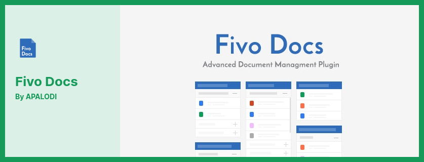 Fivo Docs Plugin - 一个 WordPress 文档和附件管理器