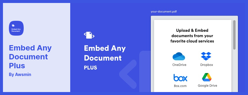 嵌入任何 Document Plus 插件 - 让您显示您的文档