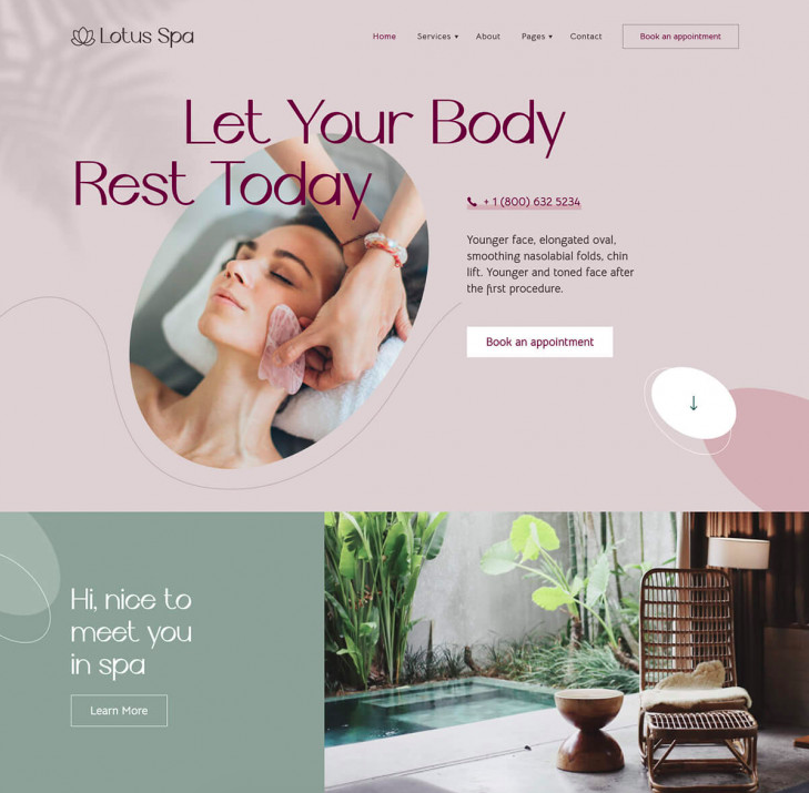 莲花水疗 WordPress 主题