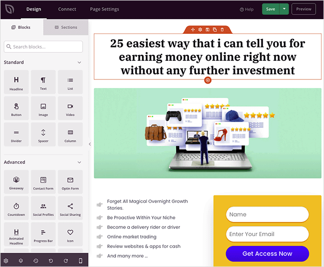 拖放页面生成器-seedprod - SeedProd seedprod drag and drop landing page builder