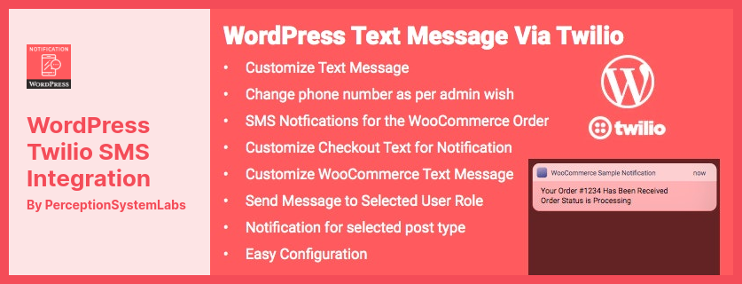Wtyczka WordPress Twilio do integracji SMS - Powiadomienie tekstowe WordPress