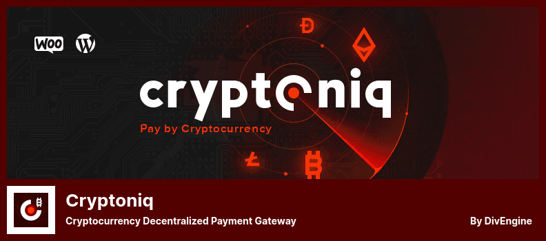 Plugin Cryptoniq - Passerelle de paiement décentralisée de crypto-monnaie