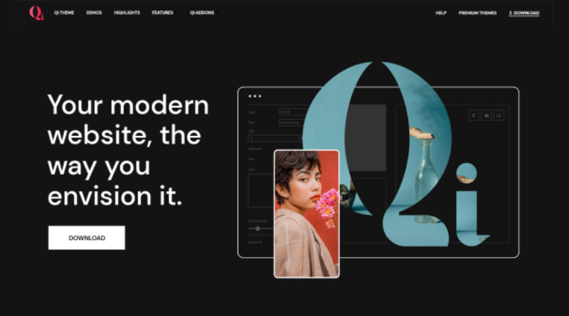 為您的網站 2 提供 5+ 個很棒的視頻 WordPress 主題 Qi Premium WordPress theme