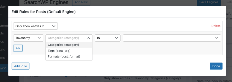 Reglas de edición de searchwp - IsItWP - Detector de temas de WordPress gratuito searchwp edit rules
