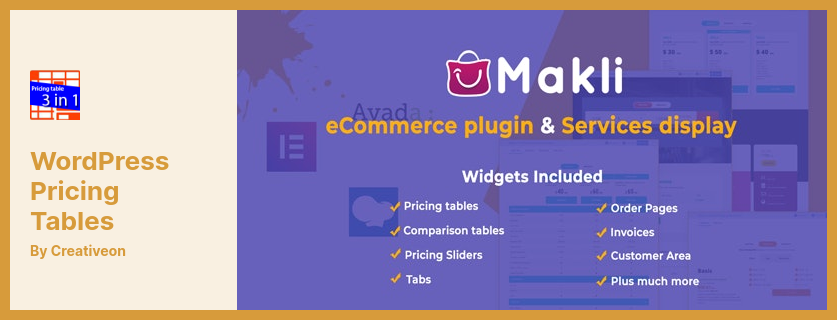 WordPress Pricing Tables Plugin - 比較表で WooCommerce 製品の違いを分析