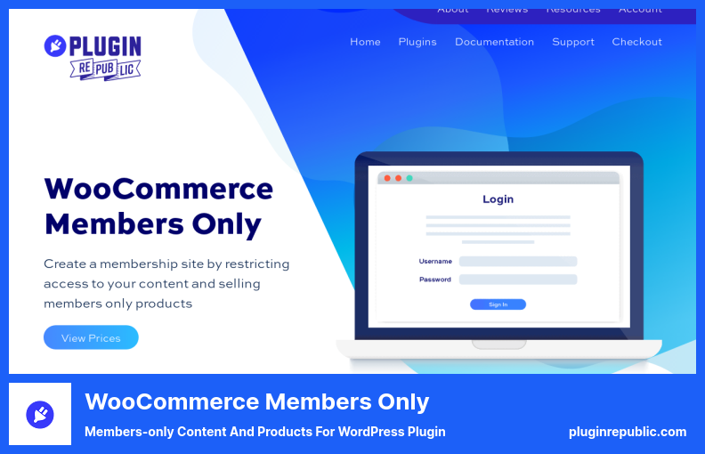 المكون الإضافي لأعضاء WooCommerce فقط - محتوى ومنتجات للأعضاء فقط لبرنامج WordPress الإضافي