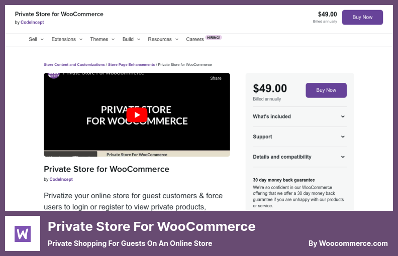 متجر خاص لـ WooCommerce Plugin - التسوق الخاص للضيوف على متجر عبر الإنترنت