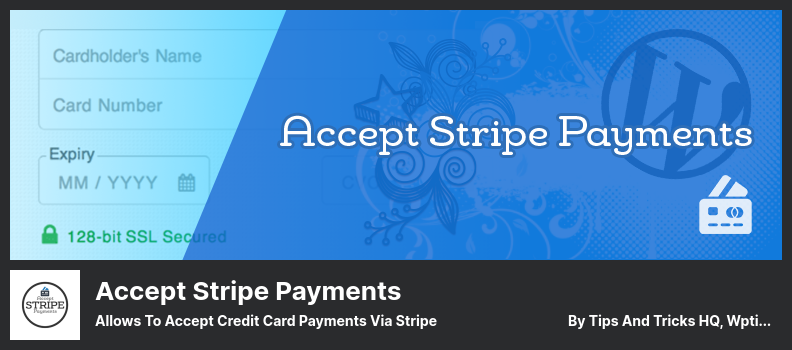 Accept Stripe Payments Plugin - 允許通過 Stripe 接受信用卡付款
