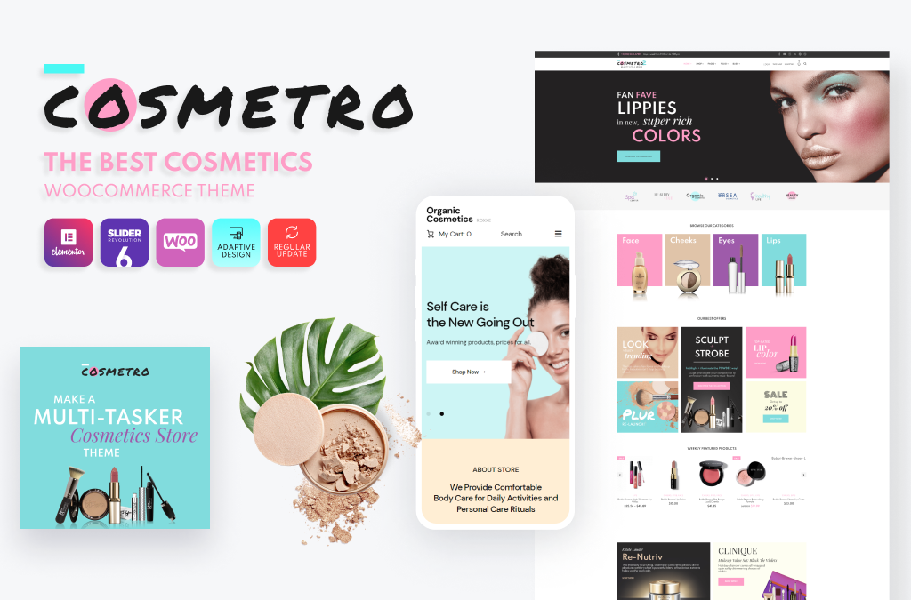 Cosmetro-Магазин косметики-Elementor-WooCommerce-Theme