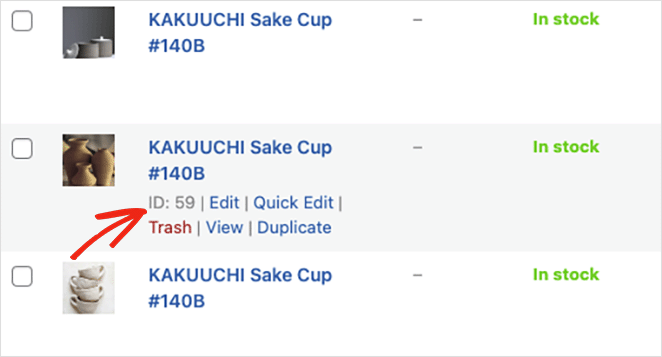 WooCommerce 產品 ID