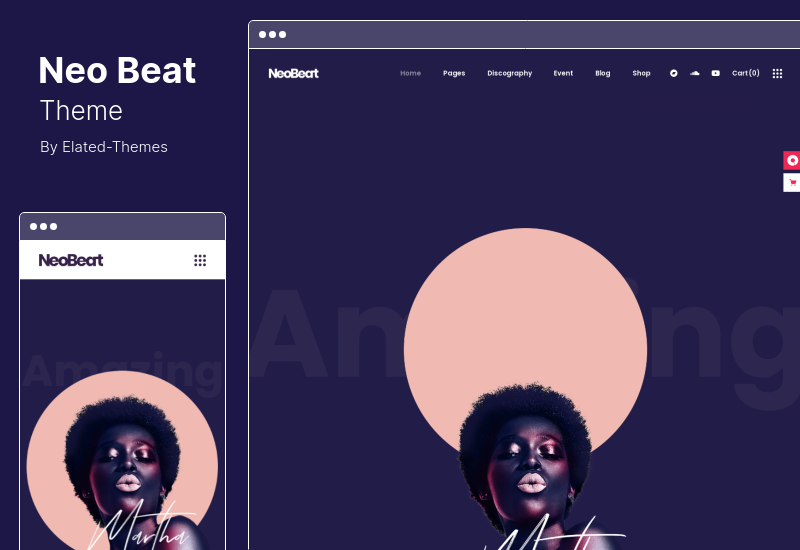 موضوع NeoBeat - موضوع الموسيقى وورد