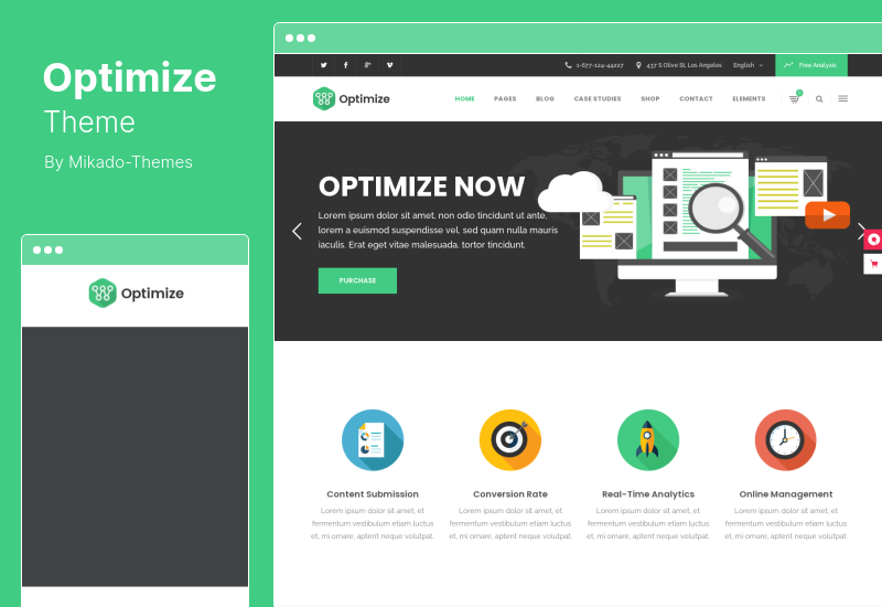 Otimizar Tema - Tema WordPress de SEO e Mídias Sociais