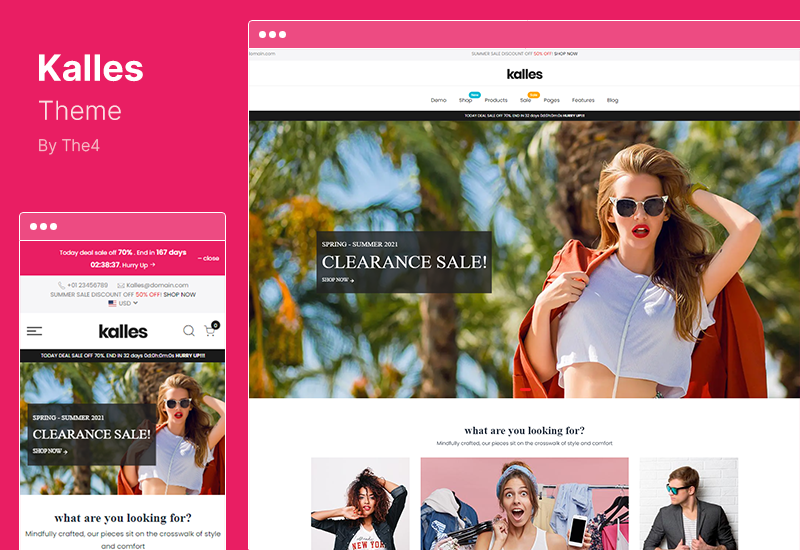 موضوع Kalles - موضوع WooCommerce متعدد الاستخدامات