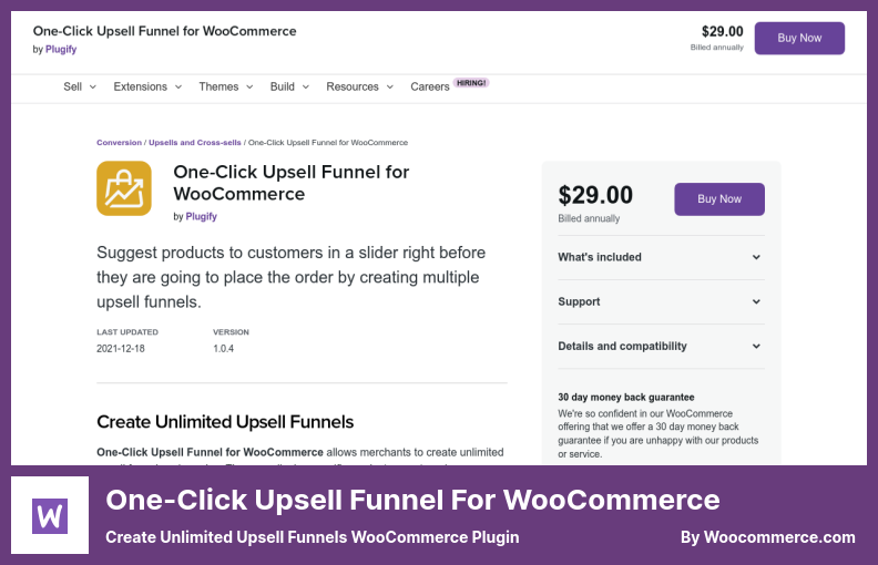 Ein-Klick-Upsell-Trichter für das WooCommerce-Plugin - Erstellen Sie unbegrenzte Upsell-Trichter für das WooCommerce-Plugin