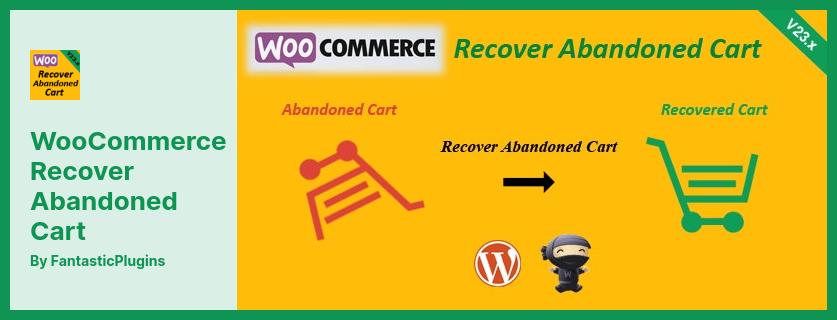 WooCommerce Recover Abandoned Cart Plugin - استعادة العربات المهجورة وزيادة المبيعات