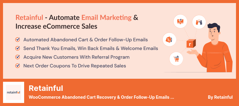 البرنامج المساعد المحتفظ به - البرنامج المساعد لاستعادة عربة WooCommerce المهجورة ومتابعة رسائل البريد الإلكتروني