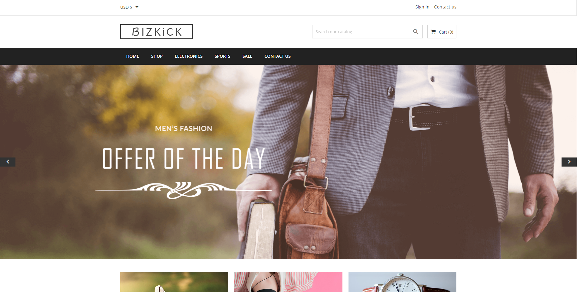 BizKick - Darmowe motywy PrestaShop