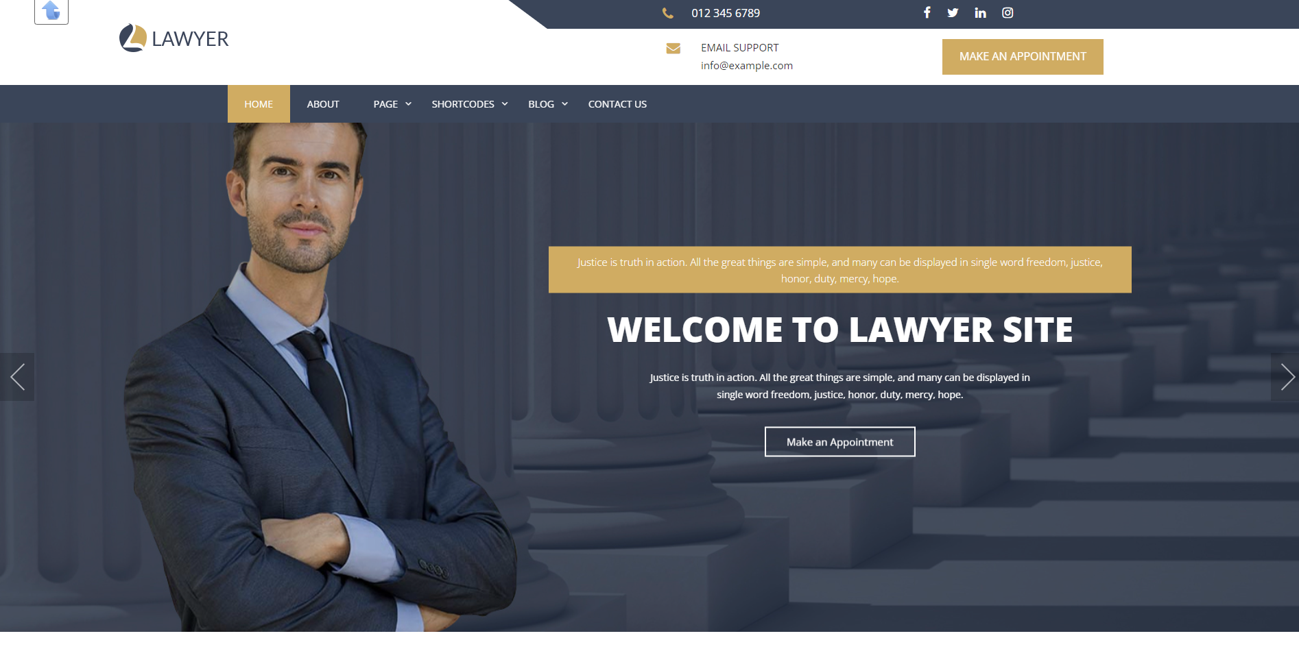 Uzman Avukat - en iyi ücretsiz avukat wordpress temaları